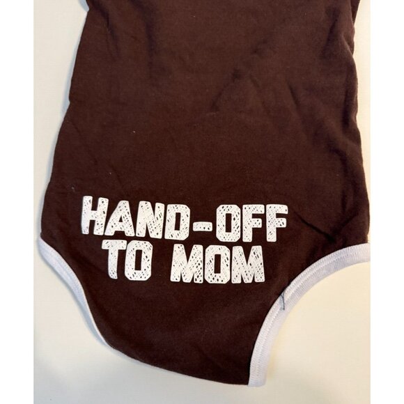 Dallas Cowboys Football Baby Boy Outfit One Piece 18M Hand Off to Mom Brown Cute - Picture 4 of 5
